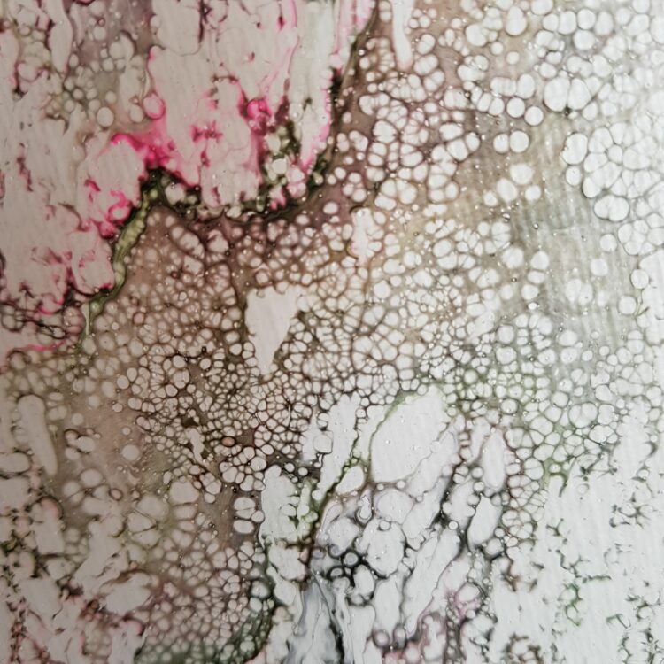 Peinture abstraite "Tendresse" (27x35cm) – Image 4