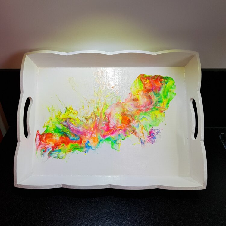 Plateau peint 31 x 23 cm – Image 2