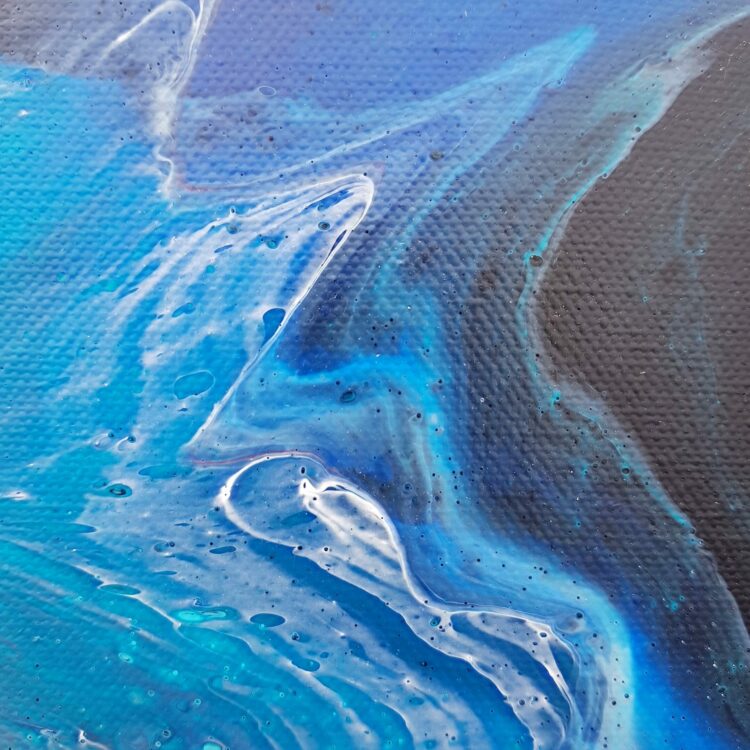 Peinture abstraite "Nervures" – Image 3