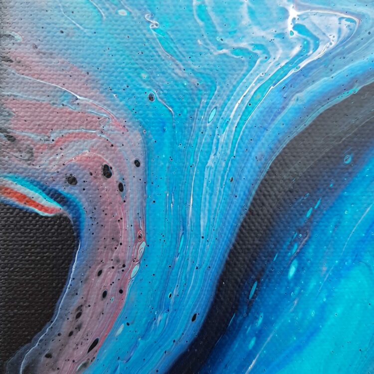 Peinture abstraite "Nervures" – Image 4