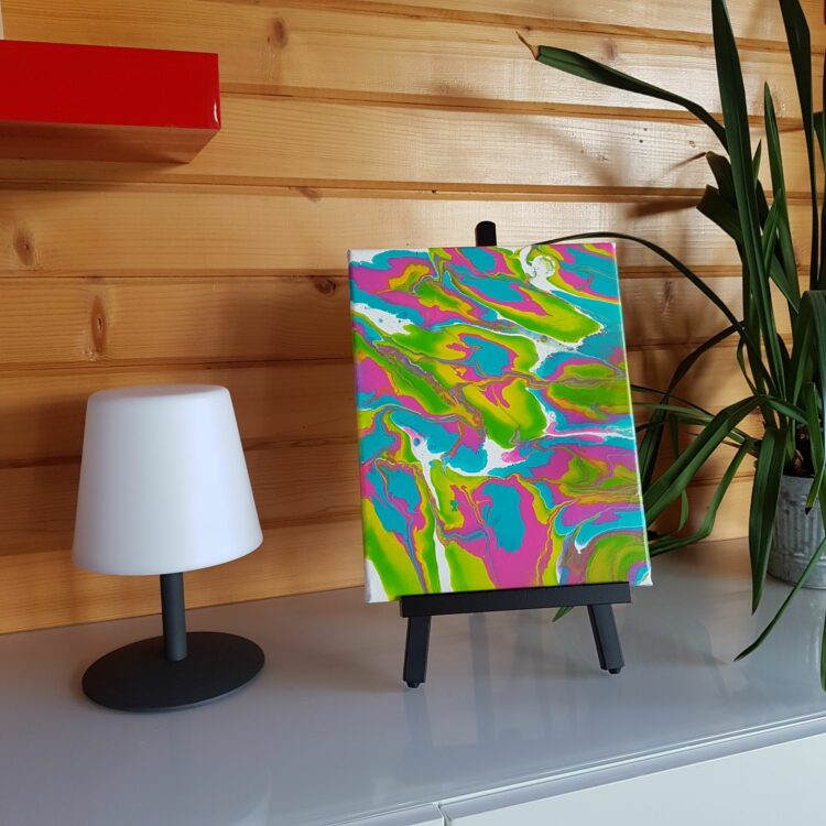 Peinture abstraite “Flower Power”
