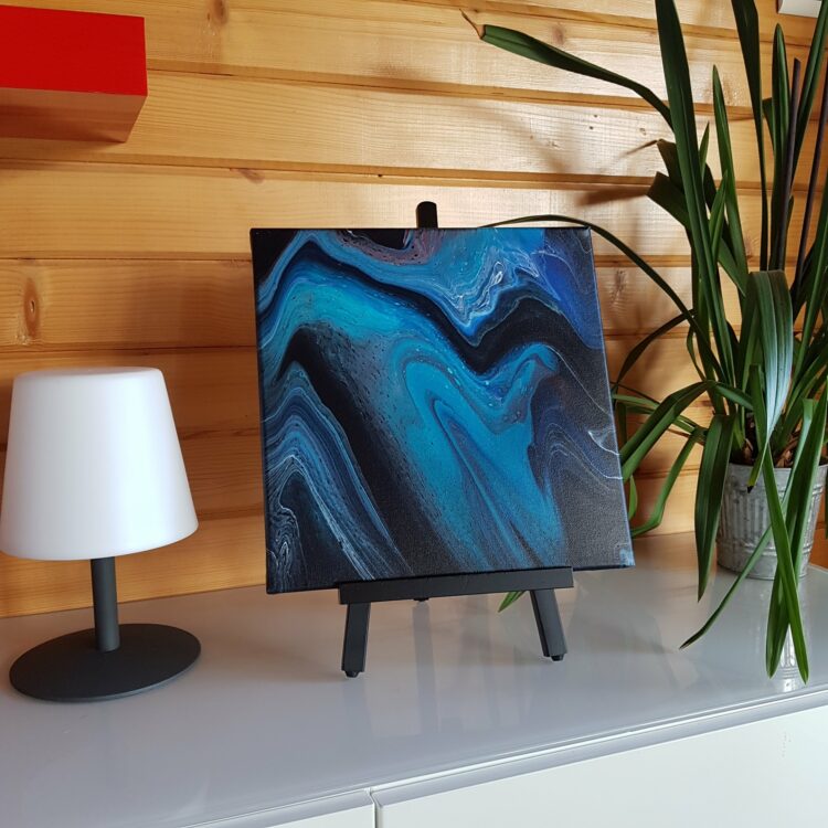 Peinture abstraite "Nervures"