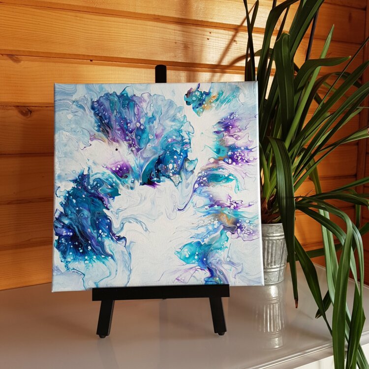 Peinture abstraite “Anémone”