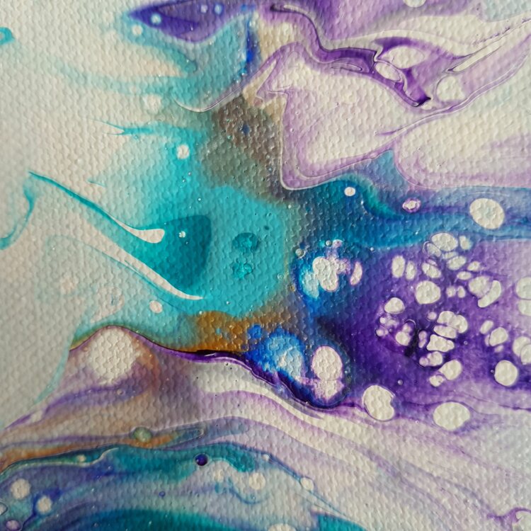 Peinture abstraite “Anémone” – Image 6