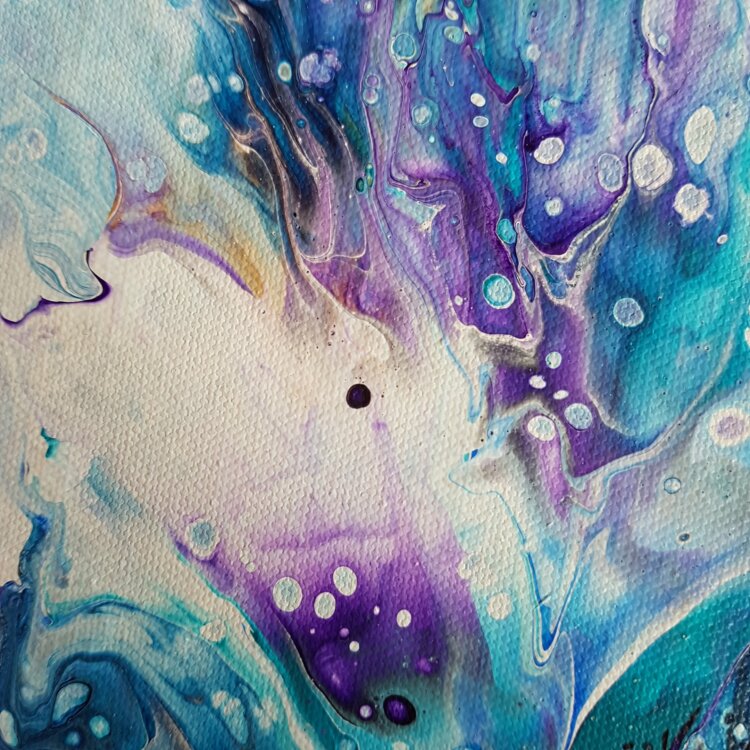 Peinture abstraite “Anémone” – Image 5