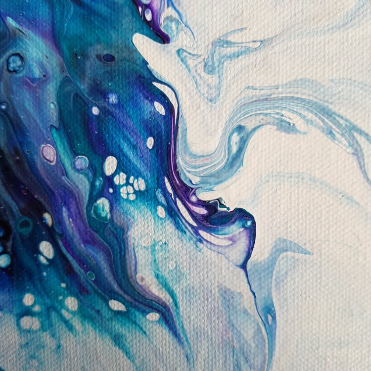 Peinture abstraite “Anémone” – Image 4