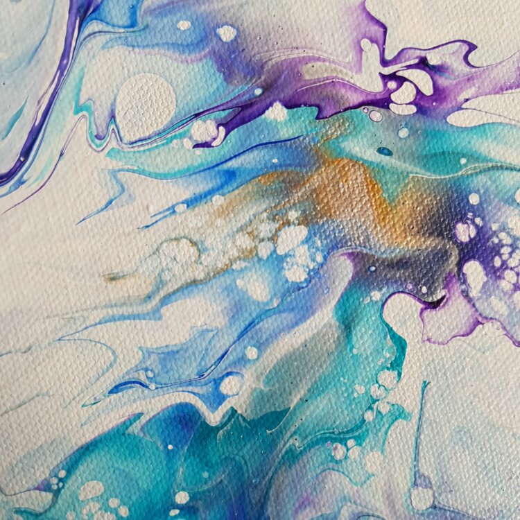 Peinture abstraite “Anémone” – Image 3