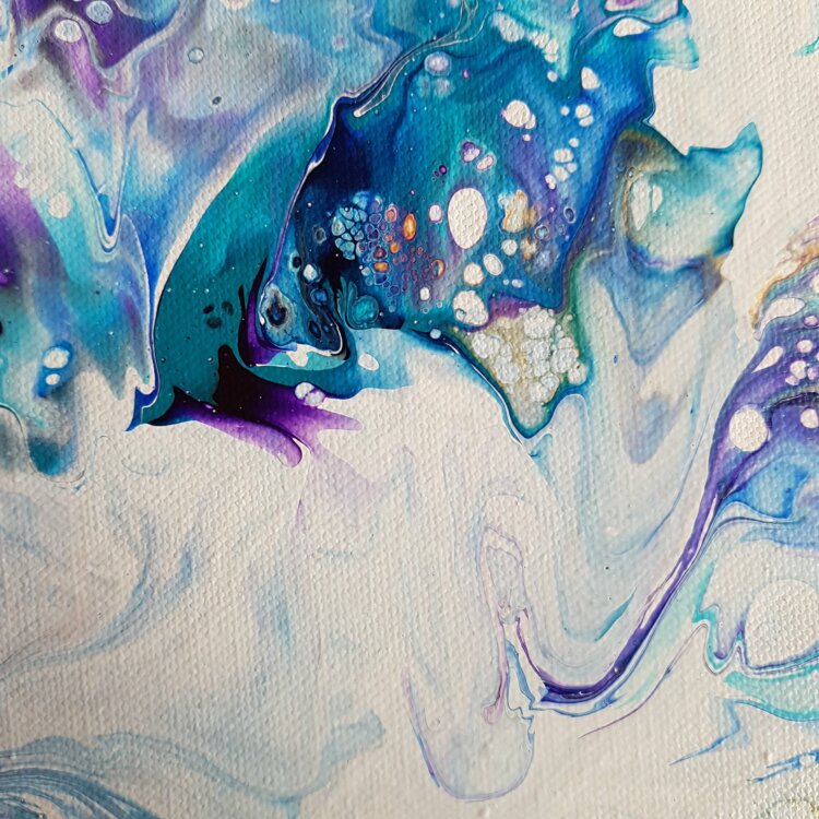 Peinture abstraite “Anémone” – Image 2