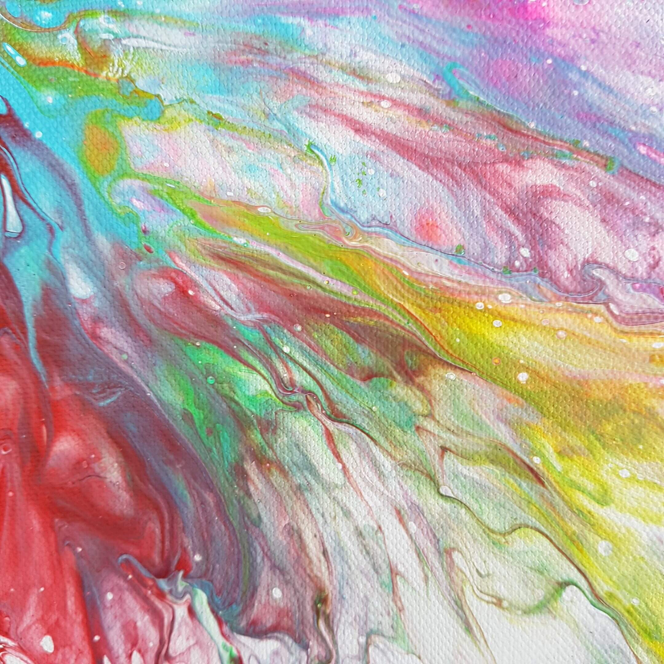 Peinture abstraite “Faille” (30×30 cm) – Image 3