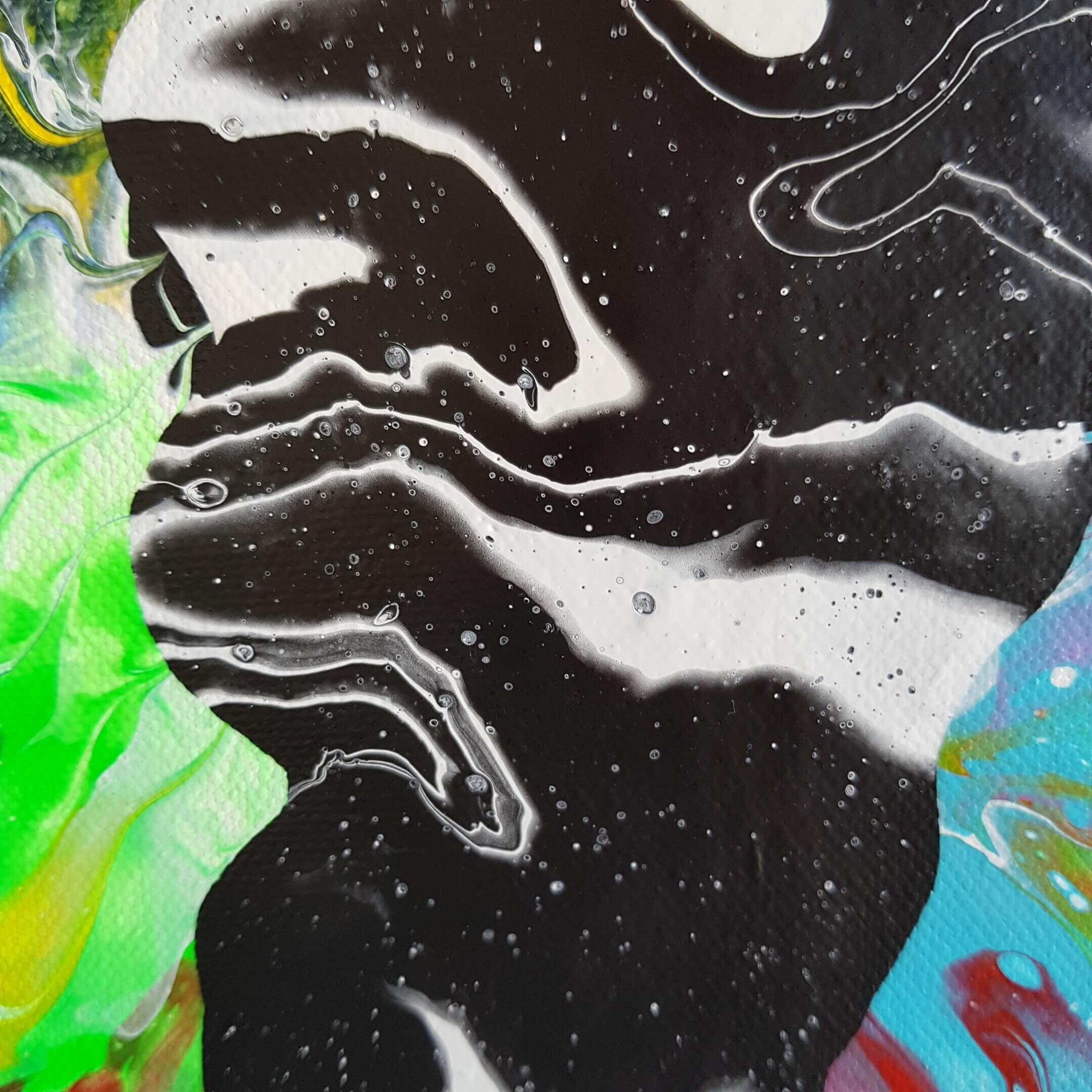 Peinture abstraite “Faille” (30×30 cm) – Image 6